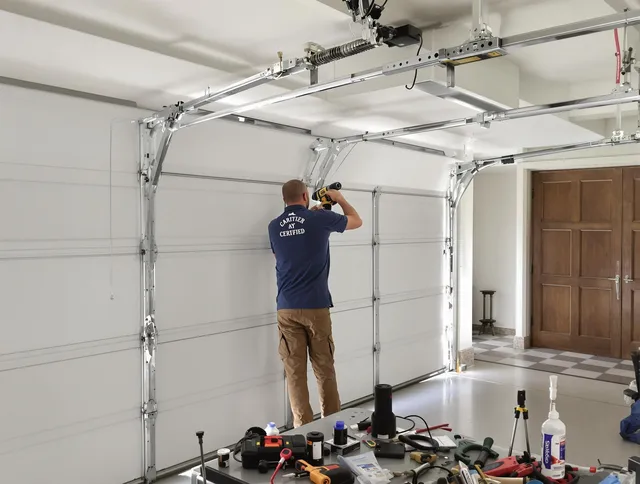 Torrance Garage Door Repair certified technician performing precision garage door repair in Torrance